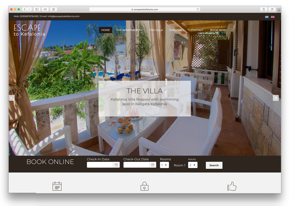 Κατασκευή ιστοσελίδων για ξενοδοχεία - Ιστοσελίδες για Ξενοδοχεία και Βίλες - Κατασκευή ιστοσελίδων για ενοικιαζόμενα δωμάτια