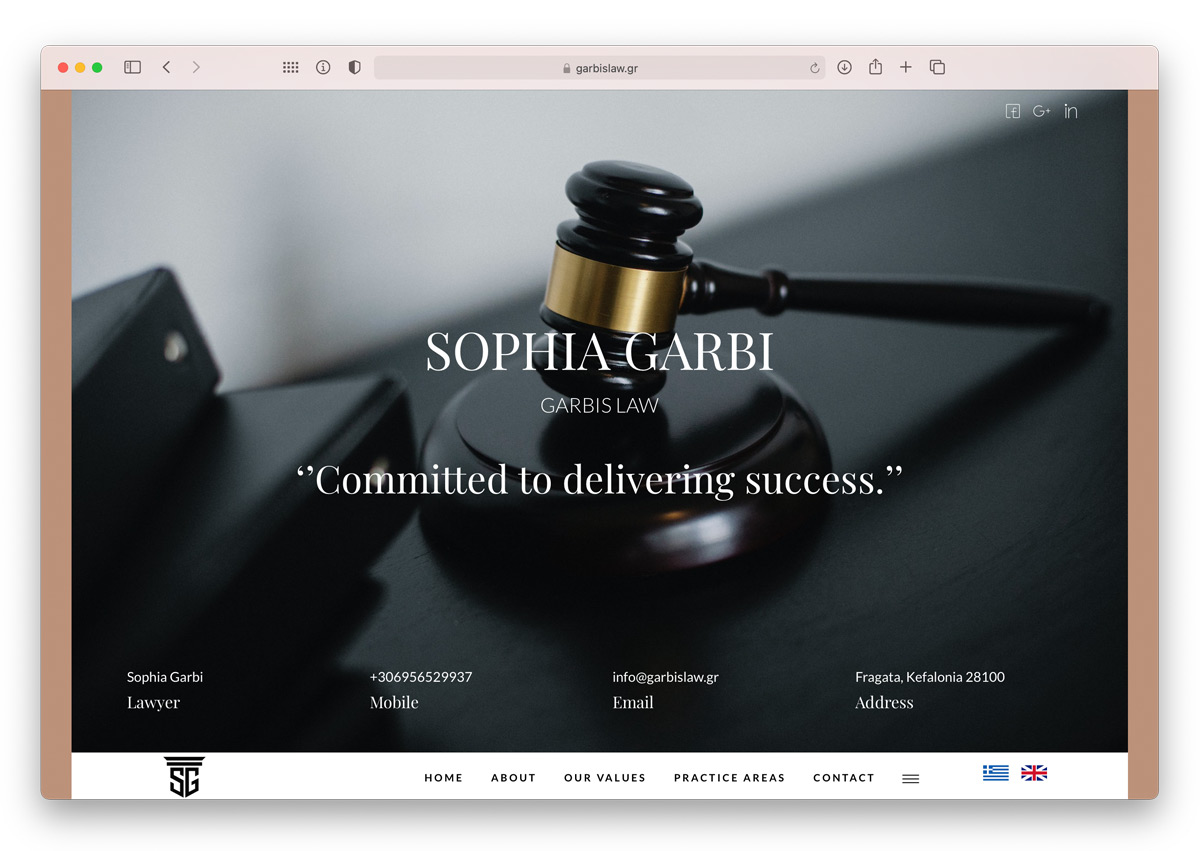 garbis law website