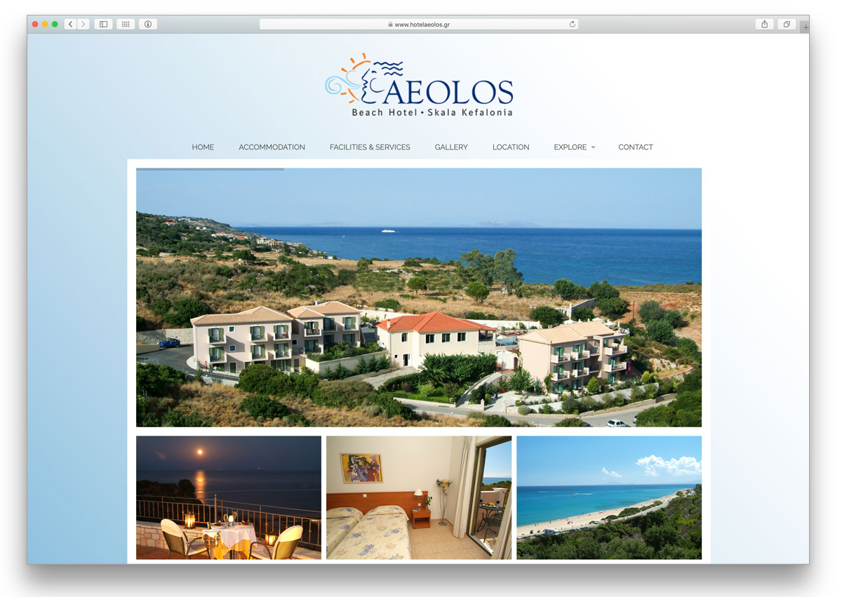 kefalonia website aeolos hotel