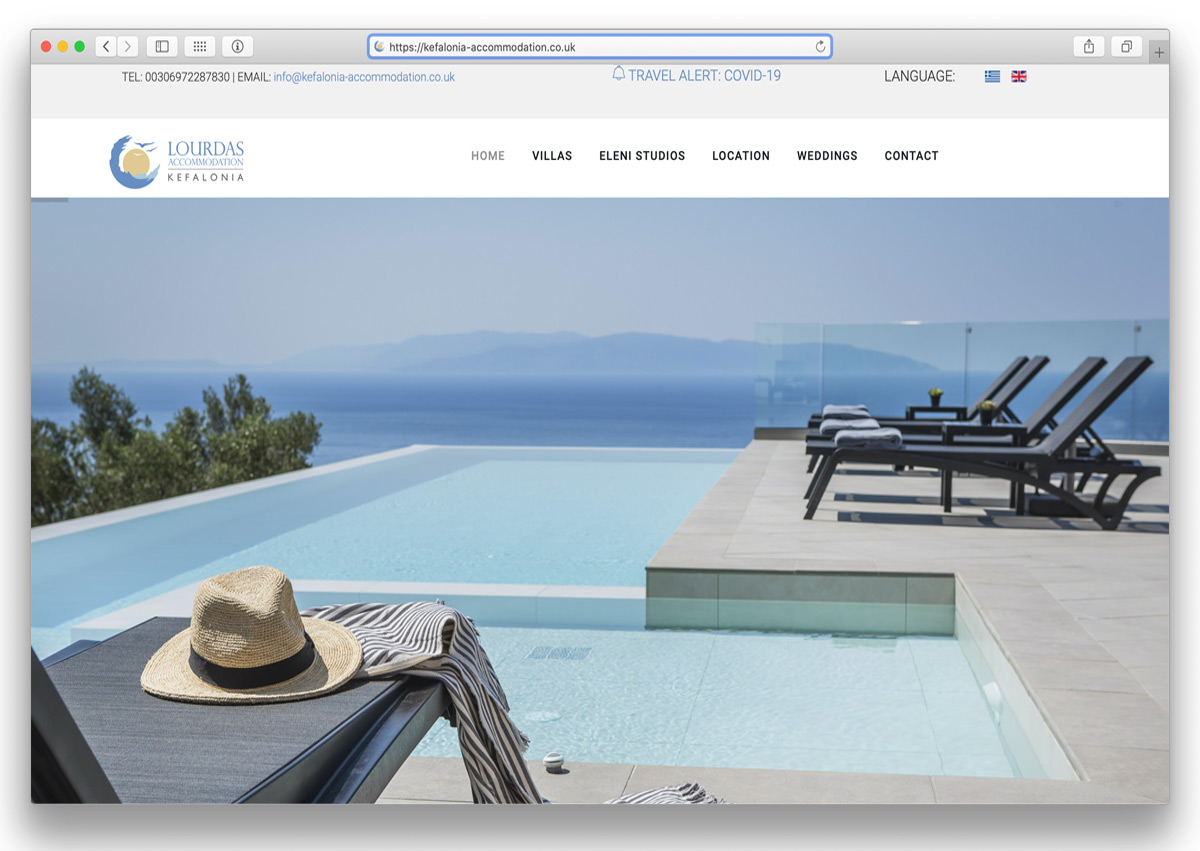 Κατασκευή Ιστοσελίδας για Βίλες | Ιστοσελίδες για Ξενοδοχεία & Βίλες | Sami Computers Kefalonia