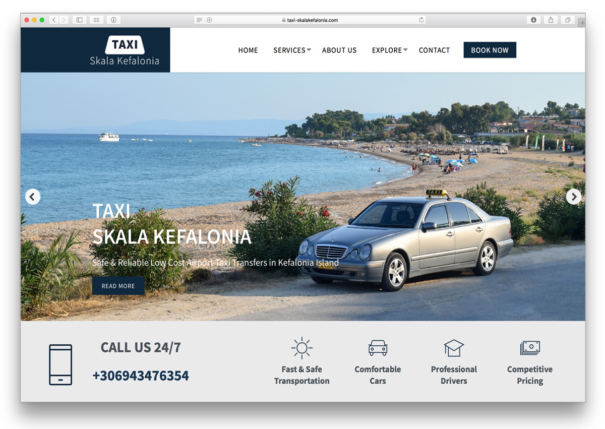 kefalonia website skala taxi