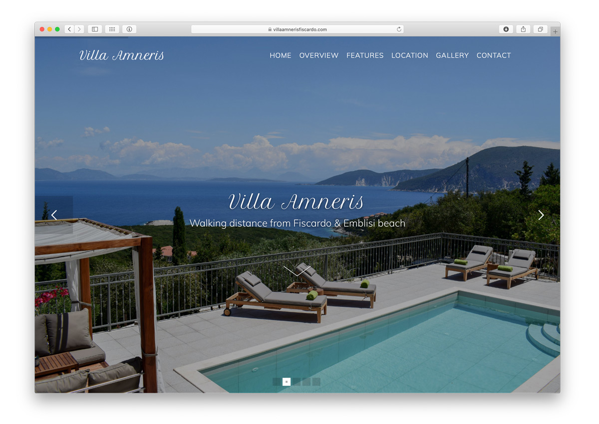 kefalonia website villa amneris