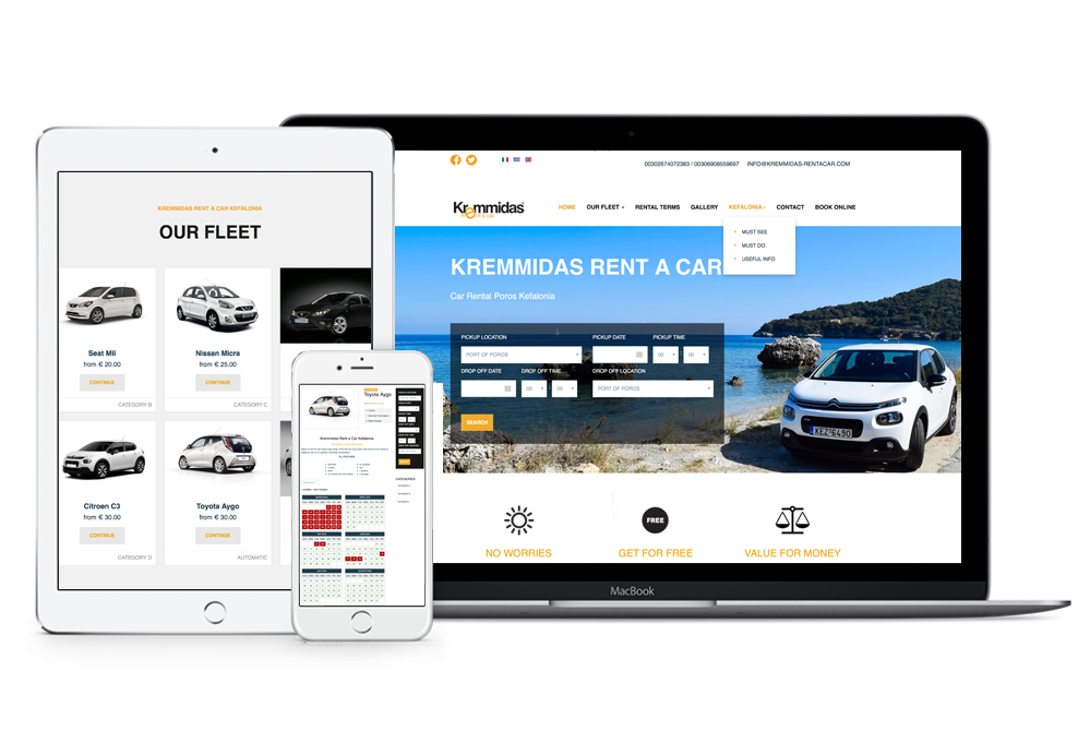 Κατασκευή Ιστοσελίδας για Ενοικίαση Αυτοκινήτων - Σύστημα online κρατήσεων για Ενοικίαση Αυτοκινήτων - Σύστημα online κρατήσεων για car rental -  Πρόγραμμα Κρατήσεων Ενοικίασης Αυτοκινήτων 