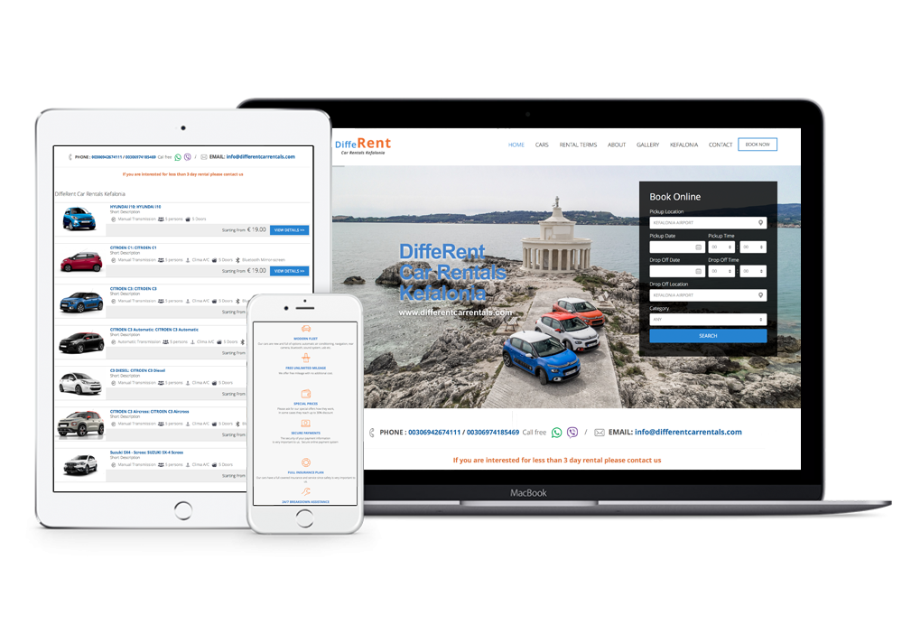 Κατασκευή Ιστοσελίδας για Ενοικίαση Αυτοκινήτων - Σύστημα online κρατήσεων για Ενοικίαση Αυτοκινήτων - Σύστημα online κρατήσεων για car rental -  Πρόγραμμα Κρατήσεων Ενοικίασης Αυτοκινήτων 